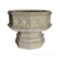 High quality antique marble stone flowerpot for sale